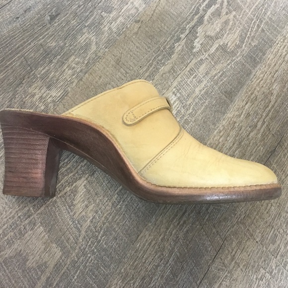 Cream Rohde Clogs - Chunky Open Back Heels EU39 - Picture 3 of 10